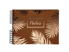 Fotoalb spir 50p.zwr t 32x22cm PALMA goud