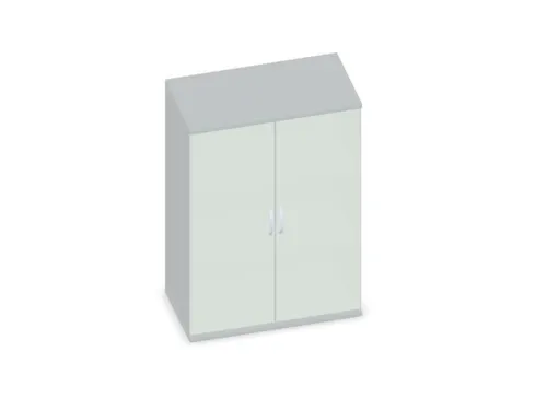 Draaideurkast Hxbxd 1150x800x430mm 3 Oh Glasdeuren Decor Lichtgrijs