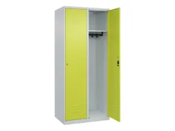 locker,HxBxD 1850x800x500mm,2vak,vak B 400mm,cil.-slot,staand op vloer