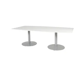 Linesto Vergadertafel Vaste Hoogte 240x120 Ton Wit 25mm Alu - 1