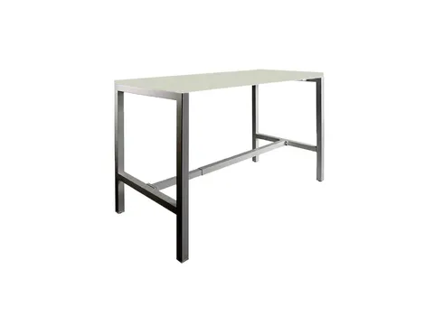 Domino Basic statafel 120x80cm 110cm Grijs 25mm Zwart