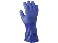 Handschoen 660 - 36 cm, Maat EL Blauw PVC