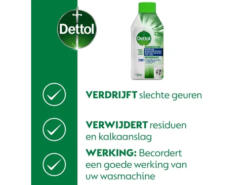 Dettol 5 in 1 Wasmachine Reiniger 2x 250ml