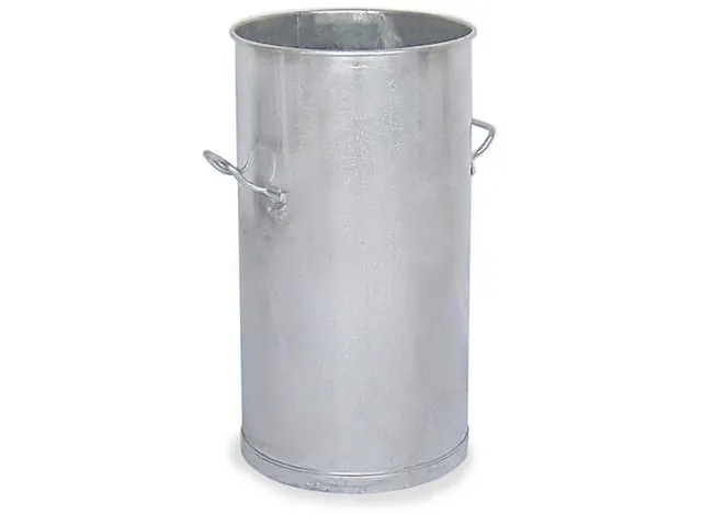 Vuilnisbak Staalplaat 80 liter HxØ 755x400mm 2 Handgrepen Verzinkt