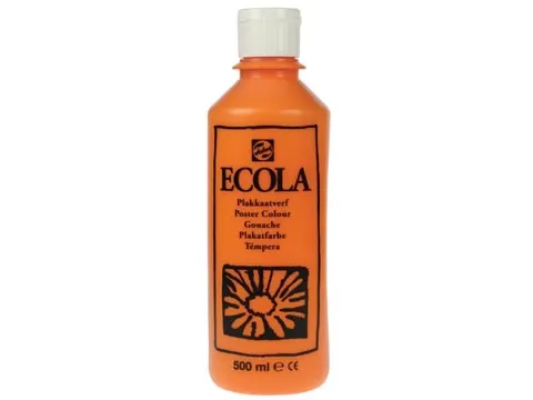 Plakkaatverf Ecola Flacon van 500 ml Oranje