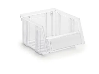Transparante Zichtbakken Hxbxd 105x149x192mm Polystyreen Grijpopening - 1