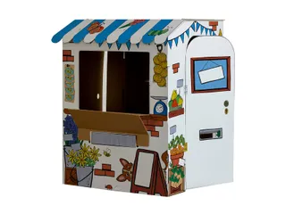 Kartonnen Marktkraam XL Bankers Box Play inkleurbaar - 1