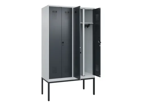 locker voor scheiding van kleding,HxBxD 2120x1200x500mm,4vak