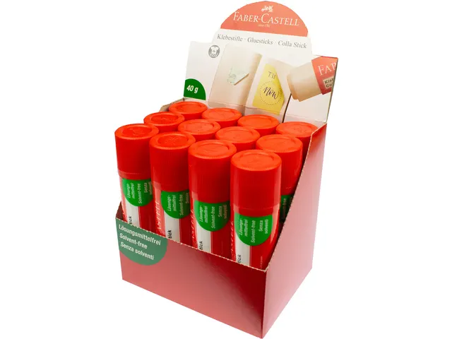 Lijmstift Faber-Castell 40 gram display a 12 stuks