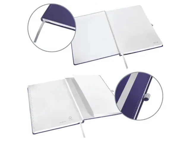 Carnet de notes Leitz Style A4 ligné couverture rigide bleu titane