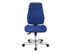 Bureaustoel,Synchroonmech.,Zitting Stof Blauw