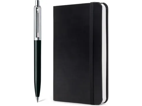 Balpen Giftset SHEAFFER 321 Sentinel black met A5 notebook
