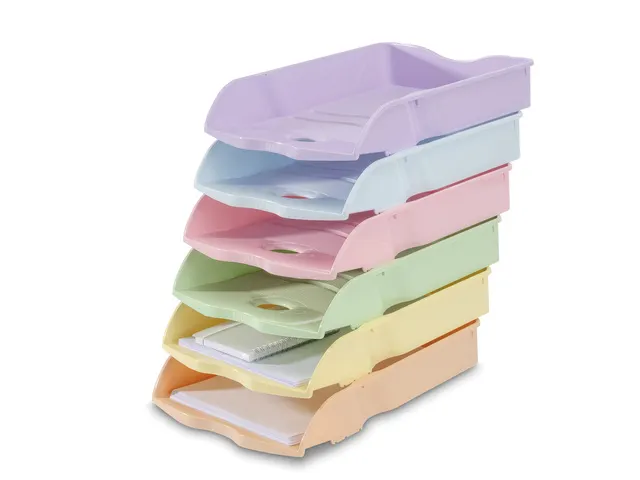 Brievenbak HAN Re-LOOP A4/C4 stapel- en nestbaar pastel roze 100% gere