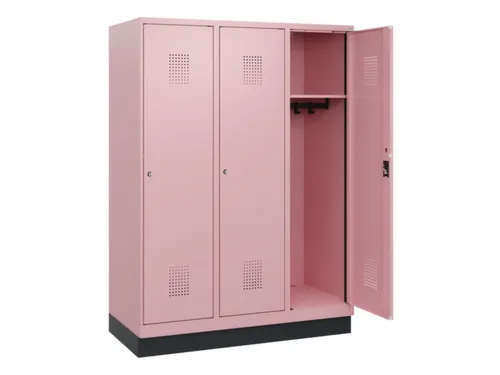 schoollocker,HxBxD 1630x1200x500mm,3vak,vak B 400mm,cil.-slot,sokkel