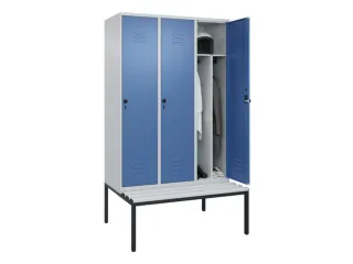 locker voor scheiding van kleding,HxBxD 2120x1200x815mm,3vak - 3