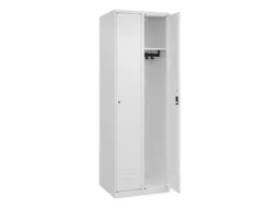 locker,HxBxD 1850x600x500mm,2vak,vak B 300mm,cil.-slot,staand op vloer
