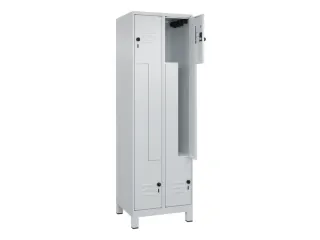 Z-garderobekast,HxBxD 1950x600x500mm,vak B 150/300mm,draaigrendel - 2