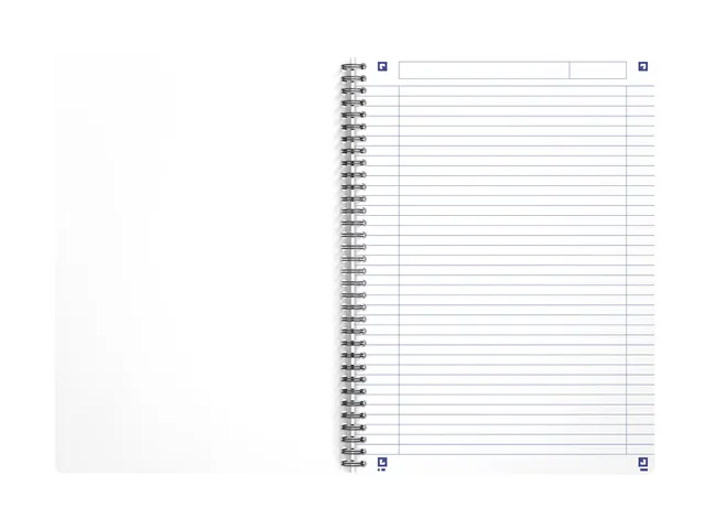 Spiraalblok Oxford My Rec'Up A4 lijn 90vel assorti