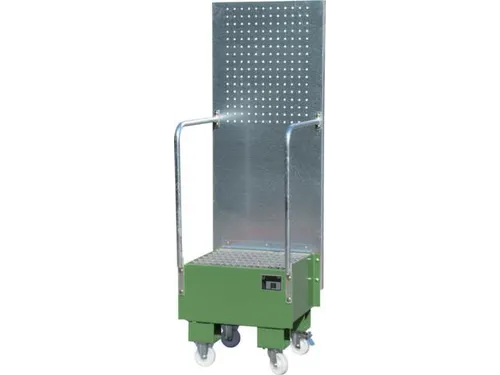 verrijdbare opvangbak,v. 1x60l vat,opvangvol. 60l,HxBxD 1775x590x570mm