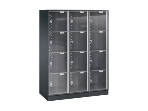 grootvolume-lockersysteem,HxBxD 1750x1220x500mm,3x4vakken,cil.-slot