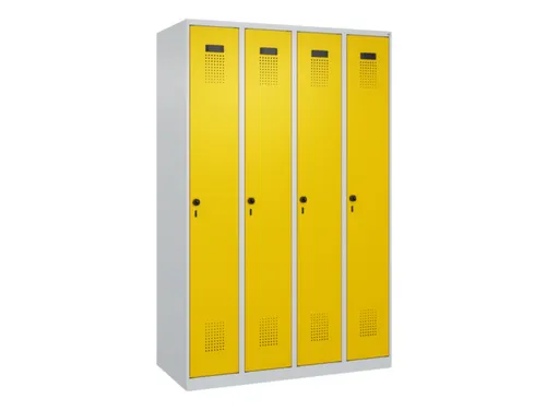 locker voor scheiding van kleding,HxBxD 1850x1200x500mm,4vak
