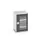 vitrinekast 800x525x550mm 2xStalen bodem romp RAL7035 front RAL7016