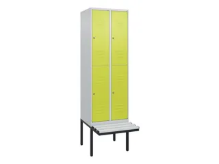 Dubbeldekse dekenkist,HxBxD 2120x600x815mm,2x2vak.,vak B 300mm - 1