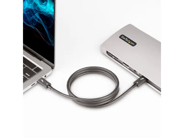 1 meter Thunderbolt 4 kabel 40Gbps, 100W Power Delivery en 4K/8K video