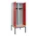 locker met bank,voor scheiding van kleding,HxBxD 2120x800x815mm,2vak