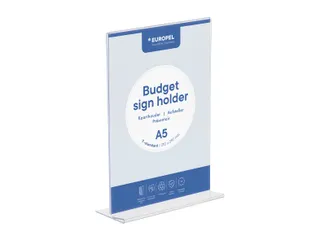 Europel Kaarthouder Budget T-standaard A5 1,5 mm Staand Acryl - 1