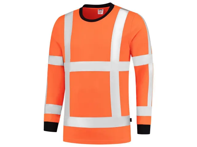 Tricorp 103002 overhemd met lange mouwen, fluo oranje, maat L