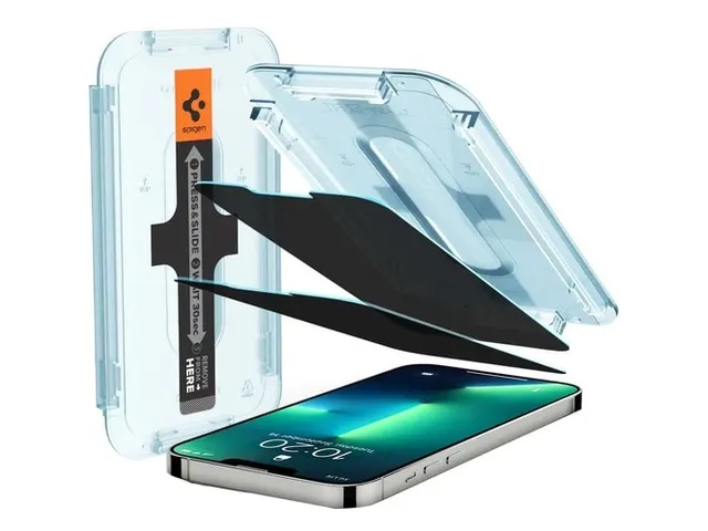 Spigen iPhone 16E/14/13 Pro/13 Glas.tR EZ Fit Privacy screenprotector