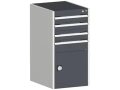 ladekast HxBxD 1000x525x525mm 4laden romp RAL7035 front RAL7016