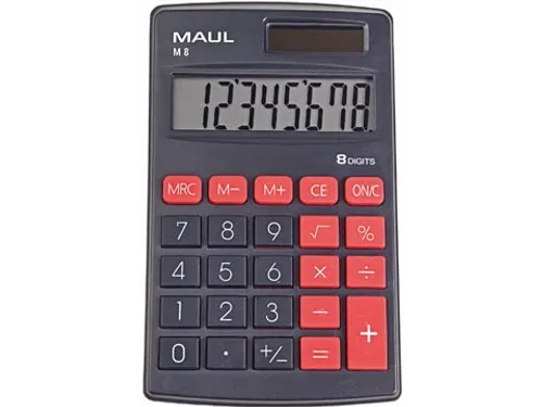 zakrekenmachine M8, zwart