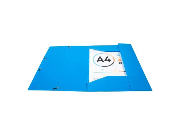 Chemise à élastiques 3 rabats PP OPAK - A4 - Bleu clair