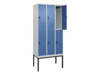 dubbeldekse locker,HxBxD 2120x900x500mm,3x2vak.,vak B 300mm - 2