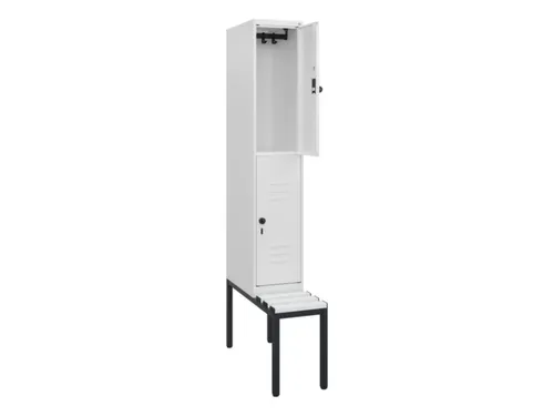 Dubbeldekse dekenkist,HxBxD 1950x300x815mm,1x2vak.,vak B 300mm