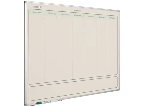 Weekplanner Elegance Duits softline profiel 8mm 90x120cm aluframe