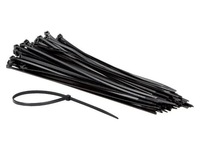 Kabelbinders IEZZY nylon 2.5x100mm D 20.5mm zwart 100 stuks
