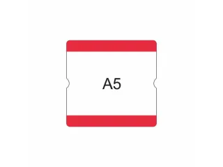 beschrijfbare hoes,markering HxB 216x231mm,PVC,rood - 2