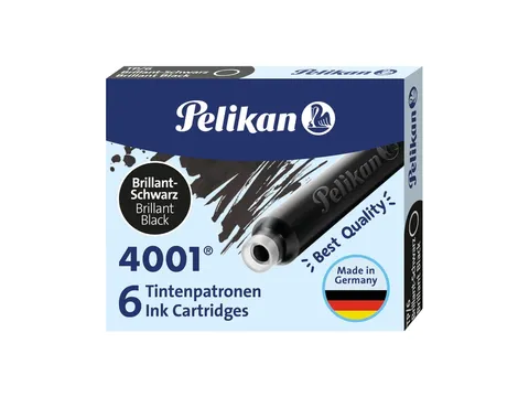 Inktpatroon Pelikan 4001 zwart 6 stuks