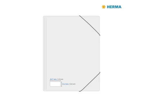 HERMA 9536 Weervast Outdoor folie-etiket A4 45,7x21,2mm Wit 1920 stuks