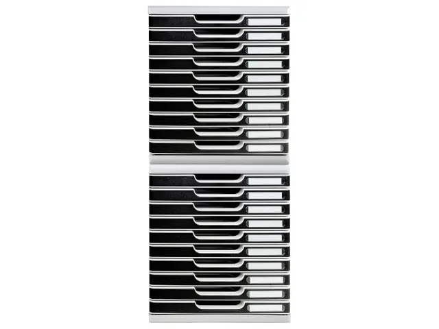 Ladenblok MODULO A4 10 laden Classic Zwart Grijs