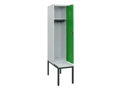 locker met bank,HxBxD 1950x400x815mm,1vak,vak B 400mm,cilinderslot