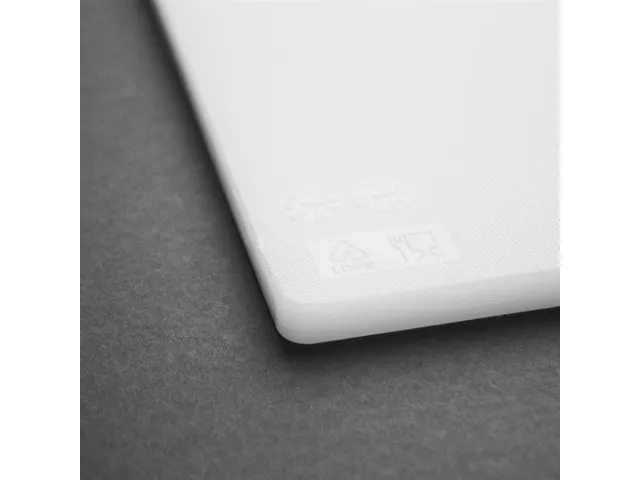 Hygiplas Snijplank glad LDPE 45x30x1cm Wit