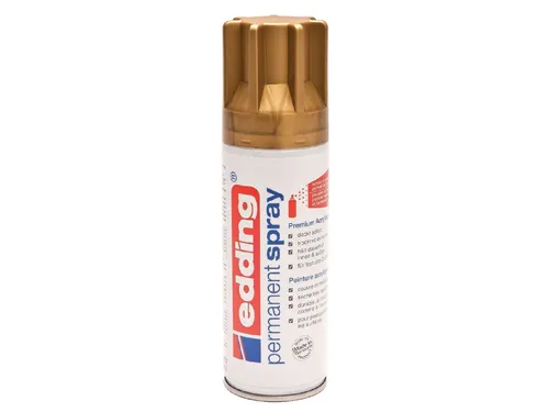 Verfspuitbus edding 5200 permanent spray mat rijkgoud