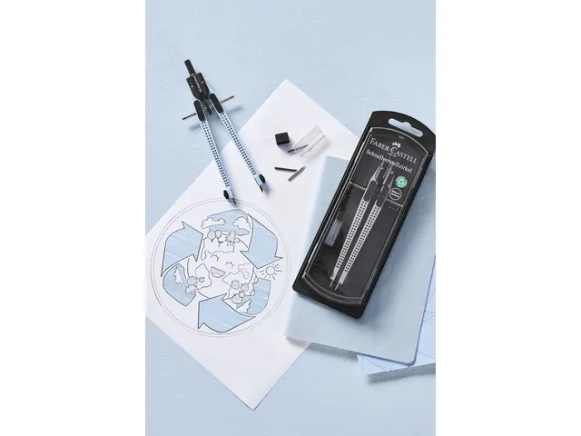 Compas à réglage rapide présentoir Faber-Castell 15x Faber-Castell
