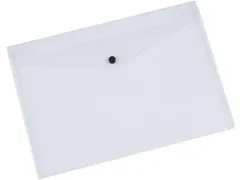 Documentenmap A5 PP 172 Micron Met Drukknopsluiting Transparant