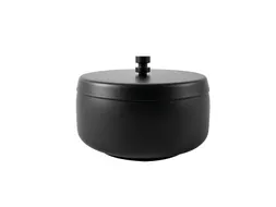 Asbak BRASQ tafelmodel 1 liter met deksel AT700 zwart