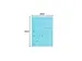 Dossiermap 2 kleppen SUPER 250 Contact 24x32cm Lichtblauw 25 stuks